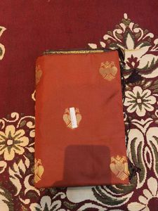 Elegant Chocolate with Gold Motifs Saree
