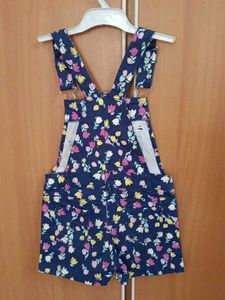 Cute Floral Baby Girl Overalls