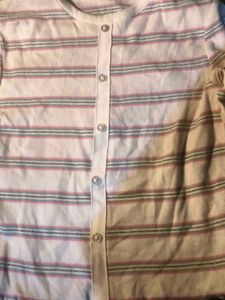 Striped Button-Up Top