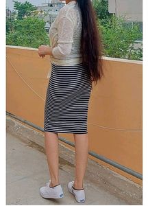 Stripped Blue White Dress