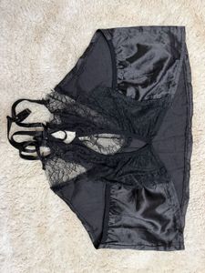 Black Lace Detail Cami Top