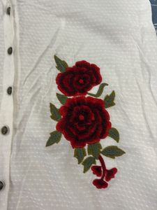 Elegant White Embroidered Kurti