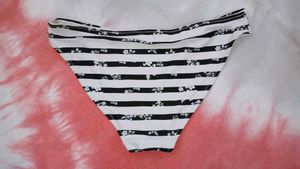 Chic Striped Bikini Bottom
