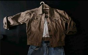 Classic Khaki Denim Jacket