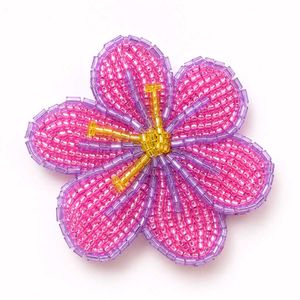 Handmade Beaded Flower Brooch