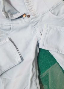 Light Blue Distressed Denim Jeans
