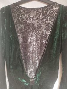Velvet Green Dress