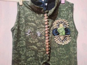 Stylish Olive Green Embellished Blouse