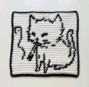 ｡𖦹°‧Crochet Cat Tapestry｡𖦹°‧