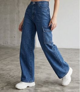 Stylish Blue Denim Cargo Pants