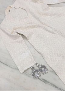 Aline Off White Kurti
