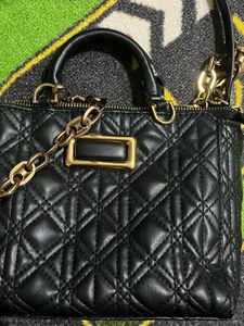 Zara Quilted Leather Satchel