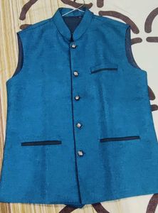 Stylish Blue Ethnic Jacket