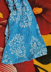 Teal Floral Print Kurta