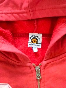 BAPE Full Zip Hoodie Red Ape Head 12