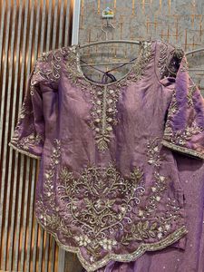 Stunning Lilac Embroidered Lehenga Choli