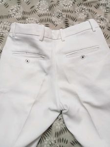 White Bootcut Pant