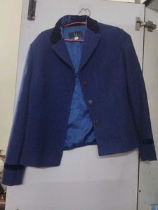 Elegant Blue Blazer Jacket
