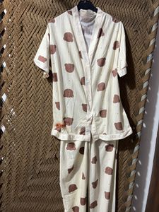 Cute Bear Print Pajama Set