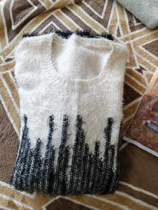 2 Stylish Fuzzy Knit Sweater