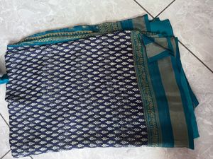 Beautiful Navy Blue Saree