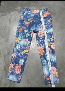 Blue Floral Dress &amp; Jeans Set