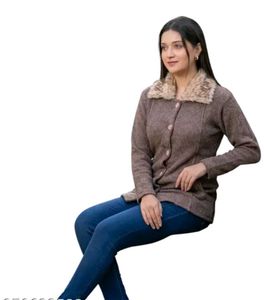 Cozy Faux Fur Collar Knit Cardigan