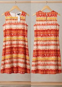 Boho Tie-Dye Sleeveless A-Line Dress