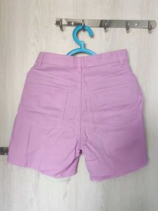 H&amp;M Lavender Denim Shorts