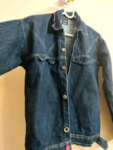 women's premium denim jacket blue