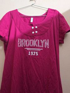 Pink Brooklyn "1975" Graphic T-Shirt