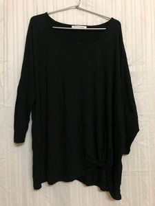 Betty Black Long Sleeve Top