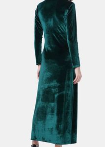 Emerald Velvet Maxi Dress