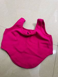 Vibrant Pink Crop Top