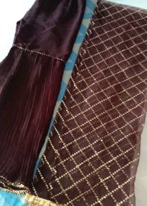 Embellished Velvet Lehenga Choli
