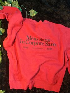 Red Crew Neck Sweatshirt