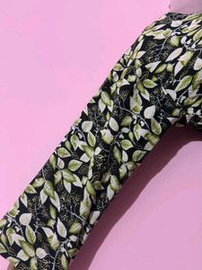Stylish Leaf Print Kurta