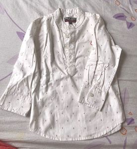 Baby boy White Printed Kurta
