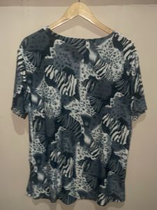 Grey Animal Print T-Shirt