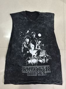Stranger Things acid wash Graphic Sleeveless Top