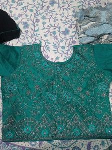 croptop lehenga with dupatta and jacke