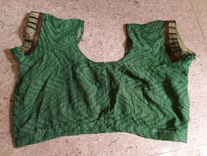 Elegant Green Embroidered Saree
