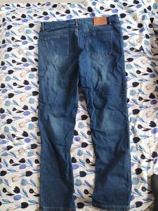 Stylish Ripped Blue Denim Jeans
