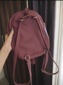 Girls Mauve Mini Backpack