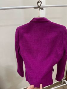 MARIE CLAIRE FUSCHIA PINK TWEED BLAZER
