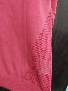 Coral Sweater Top With Schfli