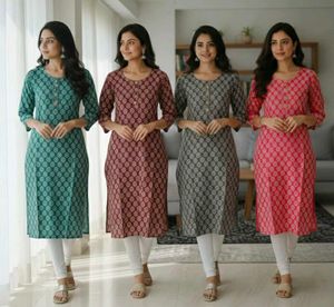 4 Stylish Printed Kurtas for Women