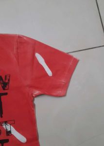 Graphic Print Red T-Shirt