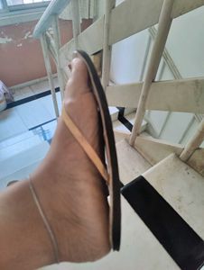 Gold Strap Flip-Flops