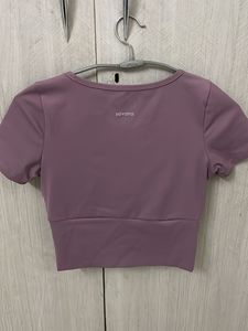 Purple Activewear Crop Top